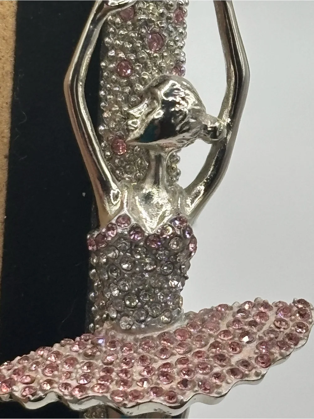 Ballerina Rhinestone Picture Photo Frame 3D Ballet Bling Metal Pink 4x6